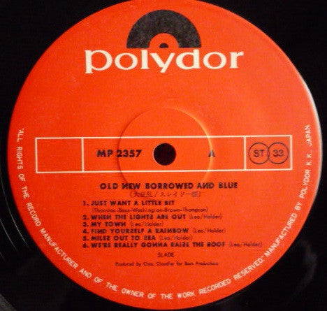 Old New Borrowed And Blue