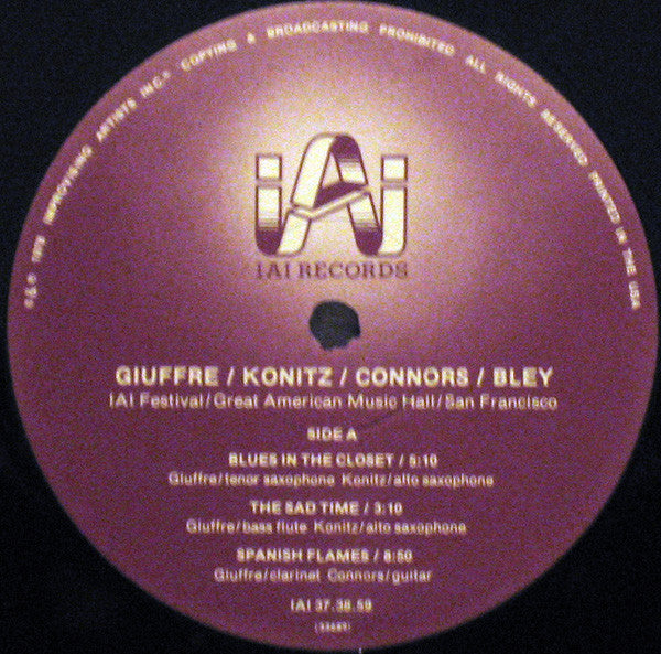 Release: IAI Festival-Vinyl-US-1978-IAI 37.38.59-2632025