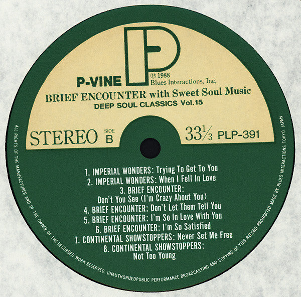 Brief Encounter With Sweet Soul Music