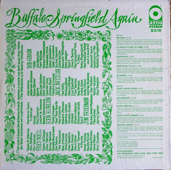 Release: Buffalo Springfield Again-Vinyl-US-None-SD 33-226-2545824