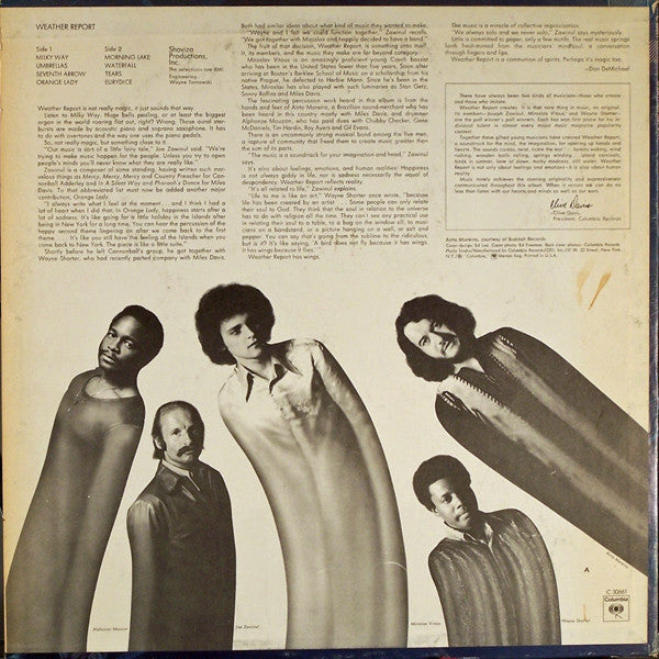 Release: Weather Report-Vinyl-US-1971-C 30661-1032298