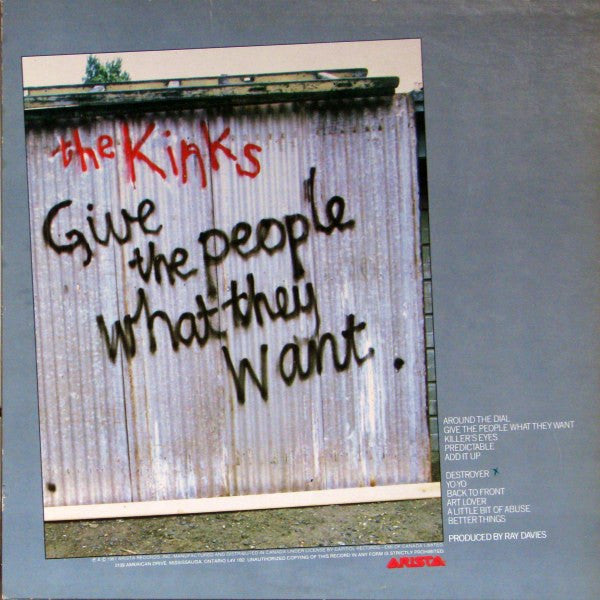 Release: Give The People What They Want-Vinyl-Canada-1981-AL 9567-2395410