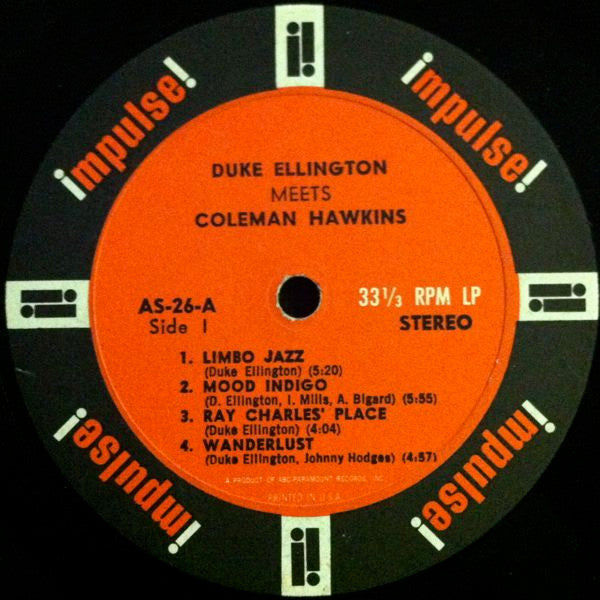 Release: Duke Ellington Meets Coleman Hawkins-Vinyl-US-None-AS-26-2047081