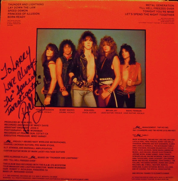 Release: Lay Down The Law-Vinyl-US-1984-SH-1014-2792179