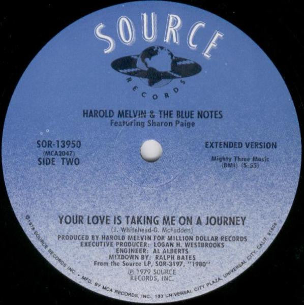 Master Release: Prayin' / Your Love Is Taking Me On A Journey by Harold Melvin And The Blue Notes