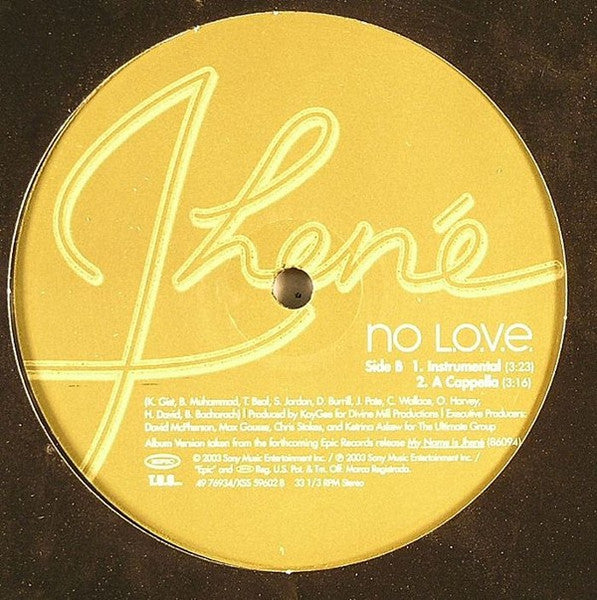 No L.O.V.E.