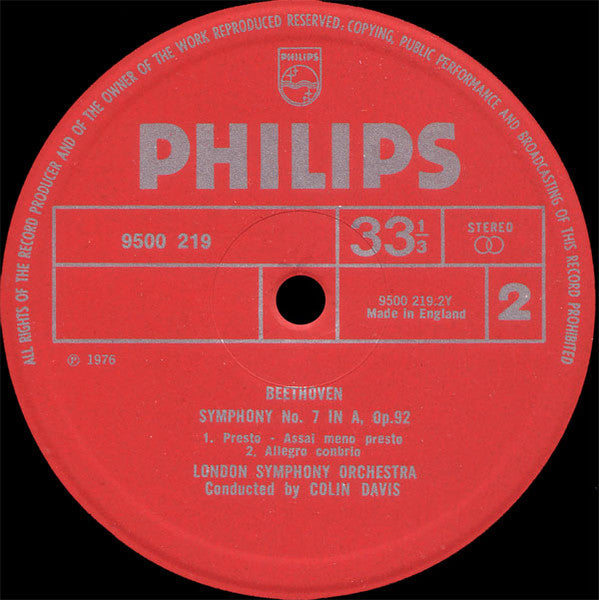 Symphony No. 7 In A, Op. 92