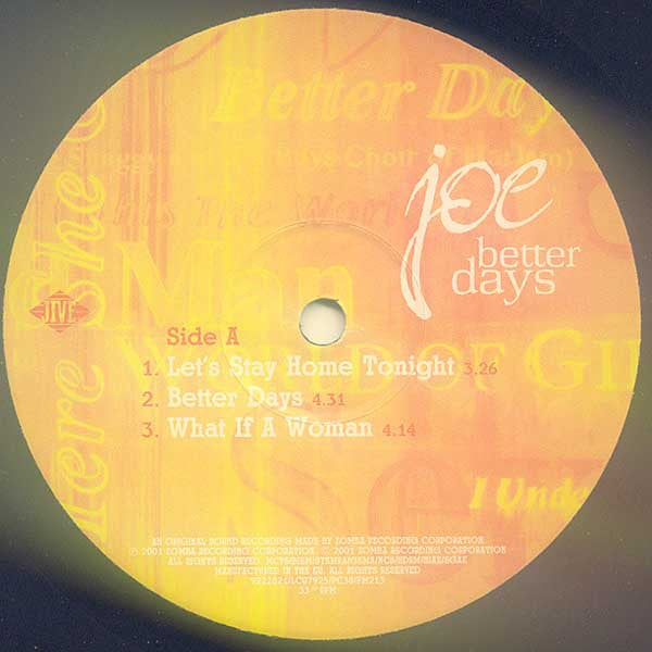 Master Release: Better Days by Joe