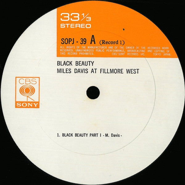 Black Beauty (Miles Davis At Fillmore West)
