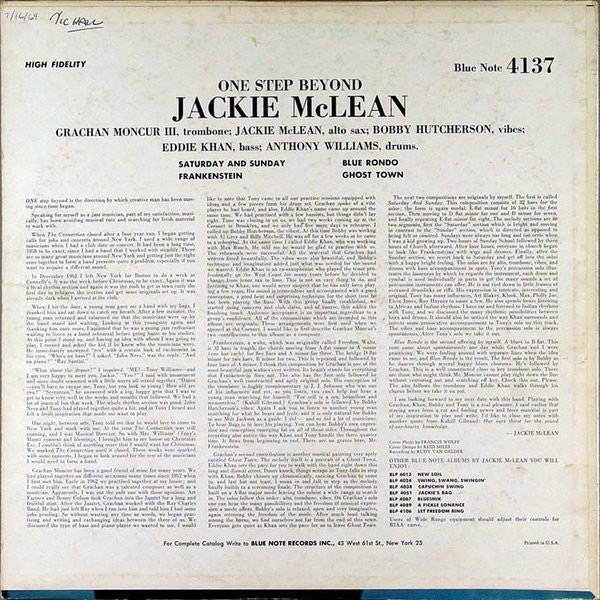Release: One Step Beyond-Vinyl-US-1964-BLP 4137-1187678