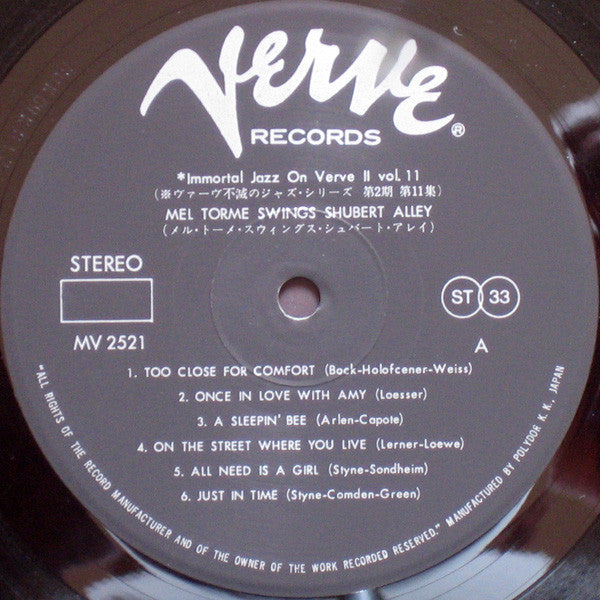 Swings Shubert Alley