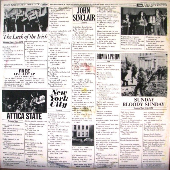 Release: Some Time In New York City-Vinyl-US-1978-SVBB 3392-3084389