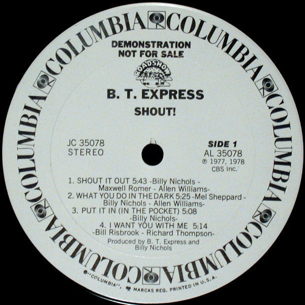 Master Release: Shout! (Shout It Out) by B.T. Express