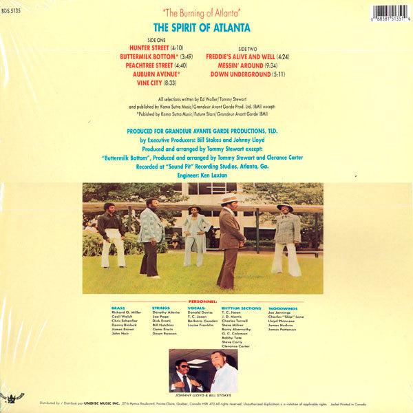Release: The Burning Of Atlanta-Vinyl-Canada-None-BDS 5135, BDS-5135-1937172