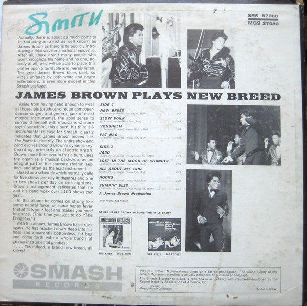 Master Release: Plays New Breed (The Boo-Ga-Loo) by James Brown