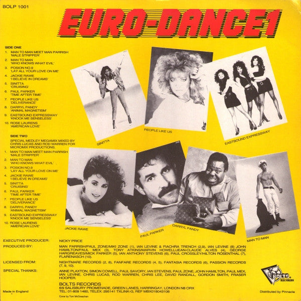 Release: Euro-Dance 1-Vinyl-UK-1987-BOLP 1001-1385816