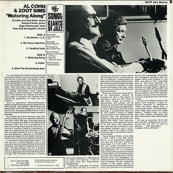 Release: Motoring Along-Vinyl-US-1975-SNTF 684-1747469