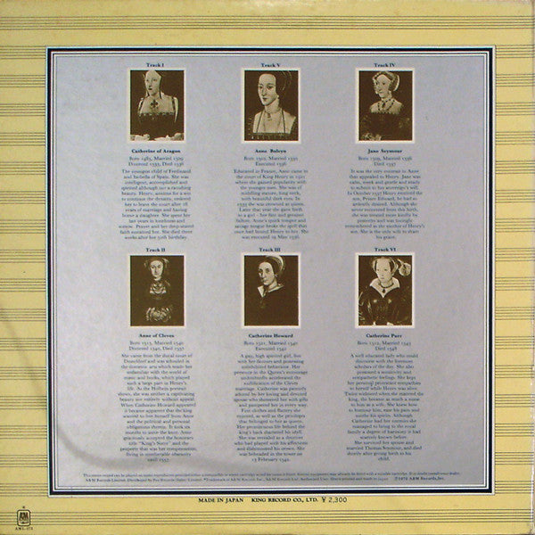 The Six Wives Of Henry VIII