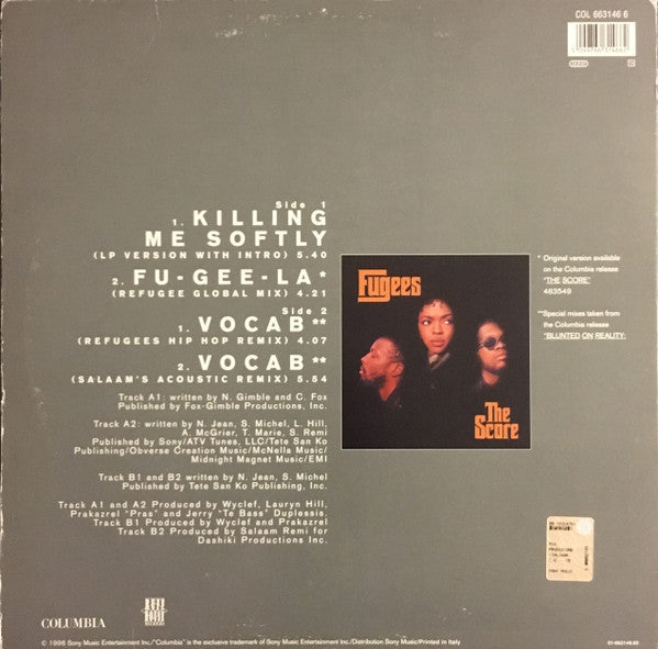Release: Killing Me Softly-Vinyl-Italy-1996-COL 663146 6, 663146 6, 663146 6-11231326