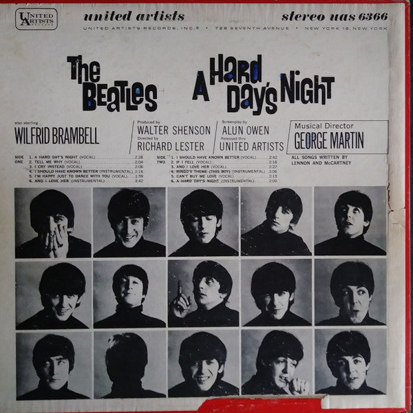 Release: A Hard Day's Night (Original Motion Picture Sound Track)-Vinyl-US-1968-UAS 6366-14577135