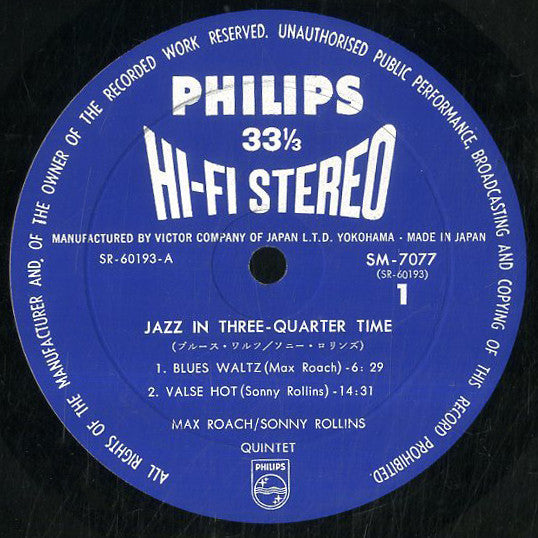 Jazz In Three - Quarter Time