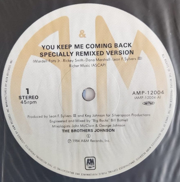 Release: You Keep Me Coming Back-Vinyl-Japan-1984-AMP-12004-22396027