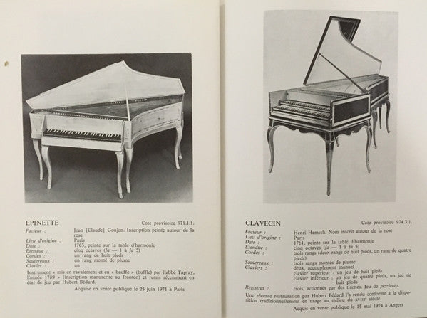 Les Instruments Précieux Du Musée Du Conservatoire - Vol.1 - Les Instruments A Clavier