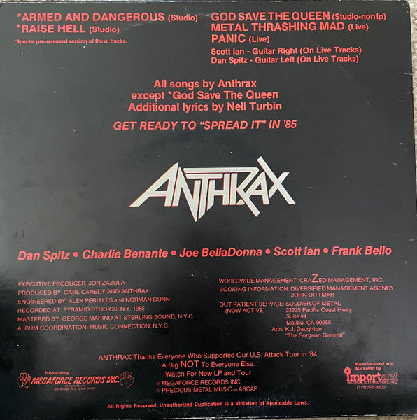 Release: Armed And Dangerous-Vinyl-US-1985-MRS-05, MRS 05-29874148