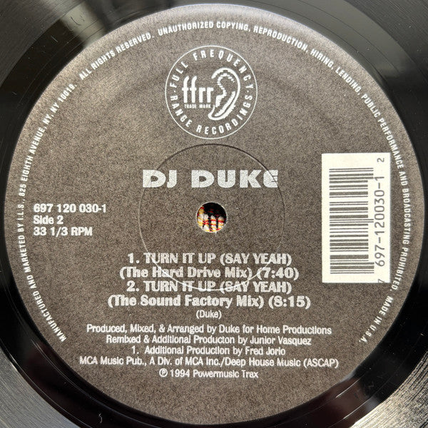 Release: Turn It Up (Say Yeah)-Vinyl-US-1994-697 120 030-1-14221