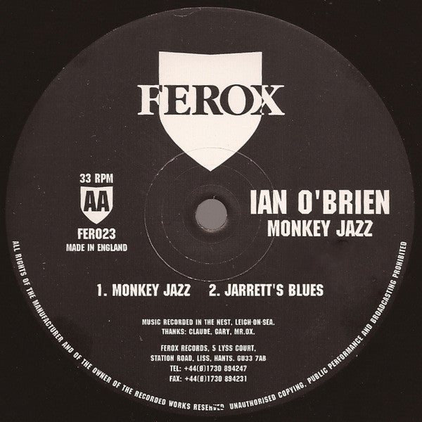 Release: Monkey Jazz-Vinyl-UK-1996-FER023-1287