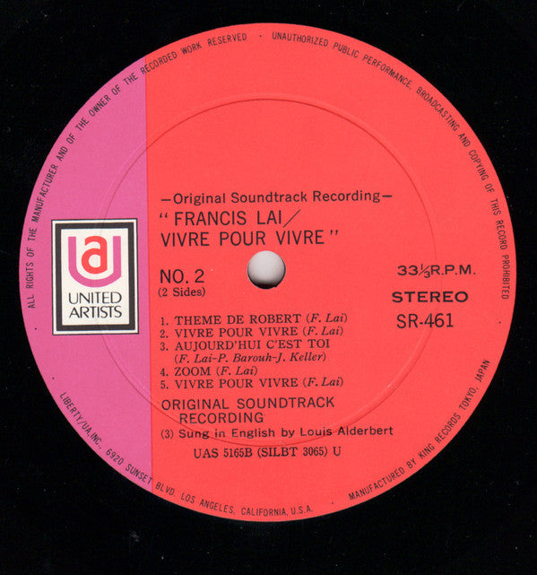 パリのめぐり逢い = Vivre Pour Vivre - Bande Originale Du Film Du Claude Lelouch