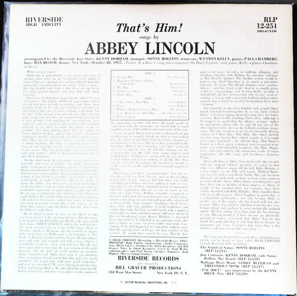 Release: That's Him!-Vinyl-Japan-1976-RLP 12-251, SMJ-6155M-25109542