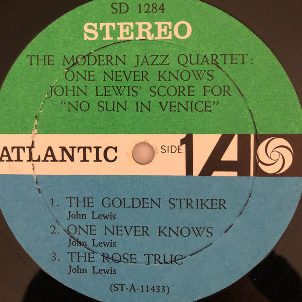 Release: The Modern Jazz Quartet Plays One Never Knows (Original Film Score For “No Sun In Venice”)-Vinyl-US-None-1284-13259266