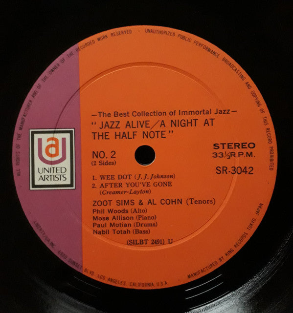 Jazz Alive! A Night At The Half Note