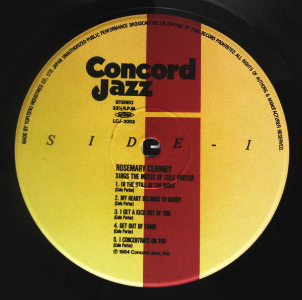 Rosemary Clooney Sings The Music Of Cole Porter