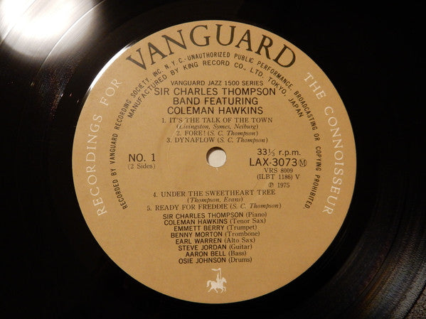 Sir Charles Thompson And His Band Featuring Coleman Hawkins