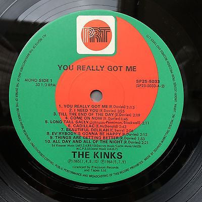 Release: You Really Got Me-Vinyl-Japan-1983-SP25-5033-10921350