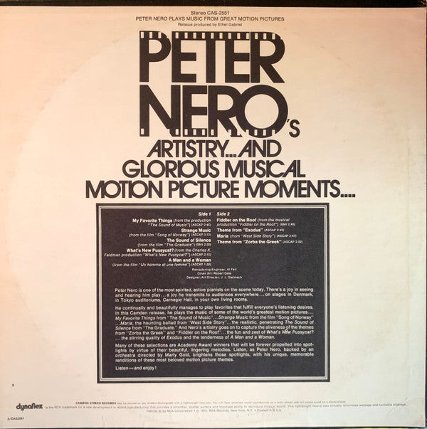 Peter Nero Plays Music From Great Motion Pictures