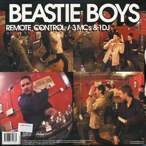 Release: Remote Control / 3 MCs & 1 DJ-Vinyl-UK & France-1999-7243 8 87106 6 4, 7243 8 87106 6 4, 12CL 812, 12CL 812-59649