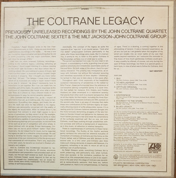 The Coltrane Legacy