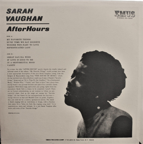Release: After Hours-Vinyl-US-None-ES 12025-18741607