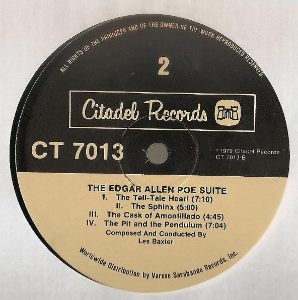 Cry Of The Banshee (Original Motion Picture Score) / The Edgar Allan Poe Suite (Original Television Score)