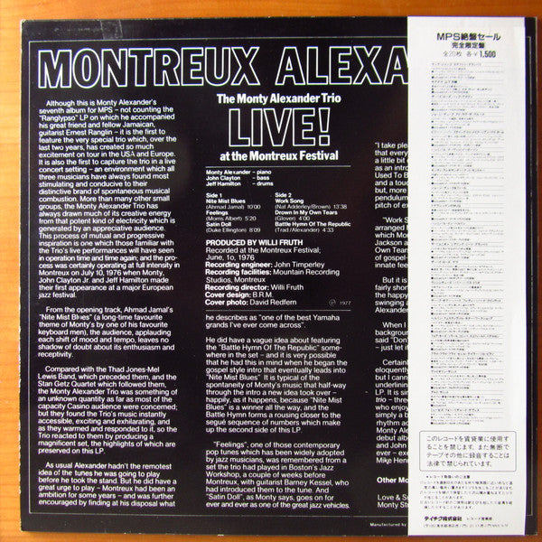 Montreux Alexander - Live! At The Montreux Festival