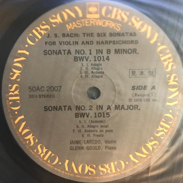 The Six Sonatas For Violin And Harpsichord