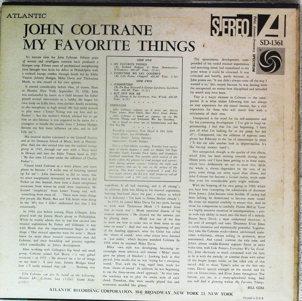 Release: My Favorite Things-Vinyl-US-1975-SD-1361, SD 1361-13438751
