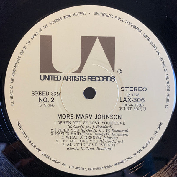 More Marv Johnson