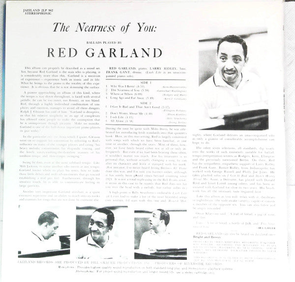 Release: The Nearness Of You-Vinyl-US-None-JLP 962-14632262