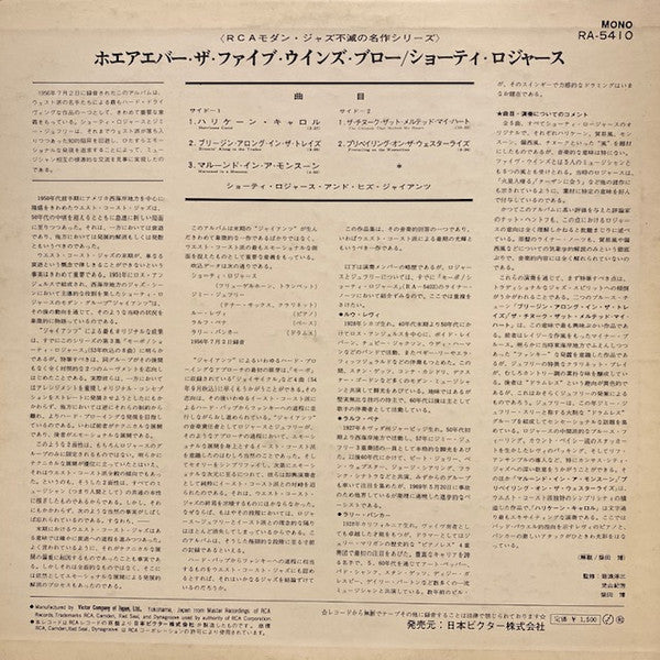 Master Release: Wherever The Five Winds Blow by Shorty Rogers Quintet
