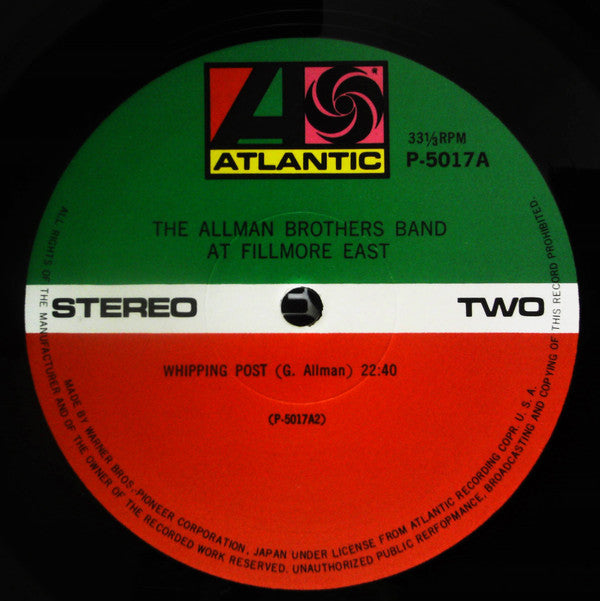 The Allman Brothers Band At Fillmore East