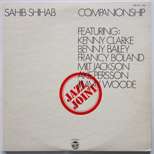 Master Release: Jazz Joint Vol. 2 "Companionship" by Sahib Shihab